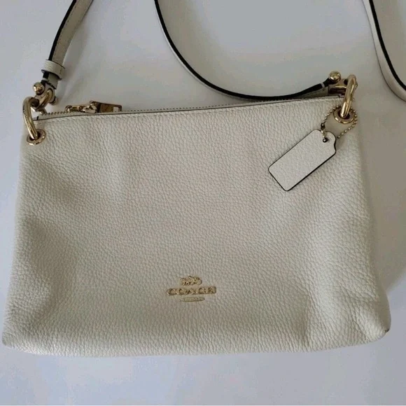 Coach Cream Leather Crossbody Bag - Picture 9 of 10